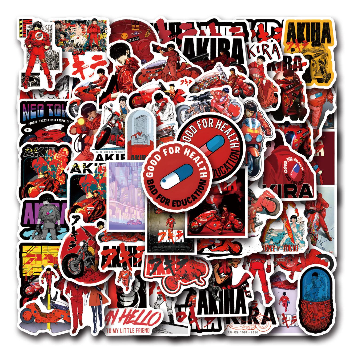 Car Beautiful Stickers 55 New Akira Akira Graffiti Stickers Decorative Suitcase Scooter Stickers