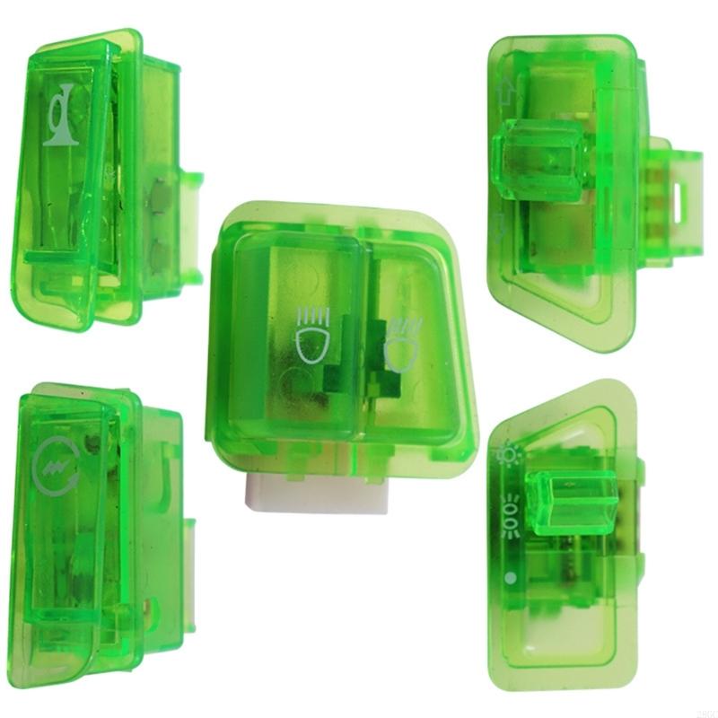 28GC 5 Pieces Motorcycle Switch Button with Headlight Turn and Horn Functions Suitable for Modified Mopeds Scooter