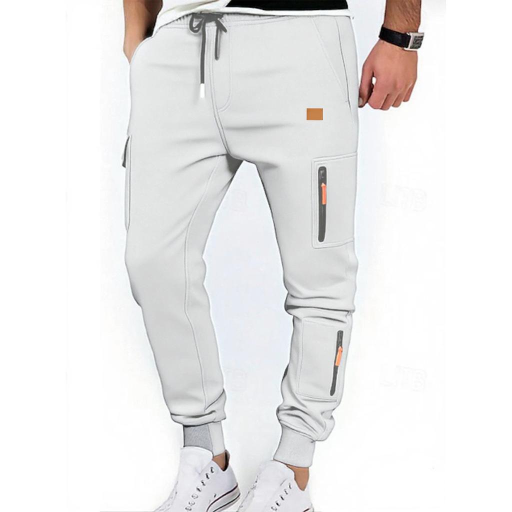 Pantaloni Sport de Lucru Largi Casual pentru Bărbați, pentru Exterior, cu Buzunare Multiple