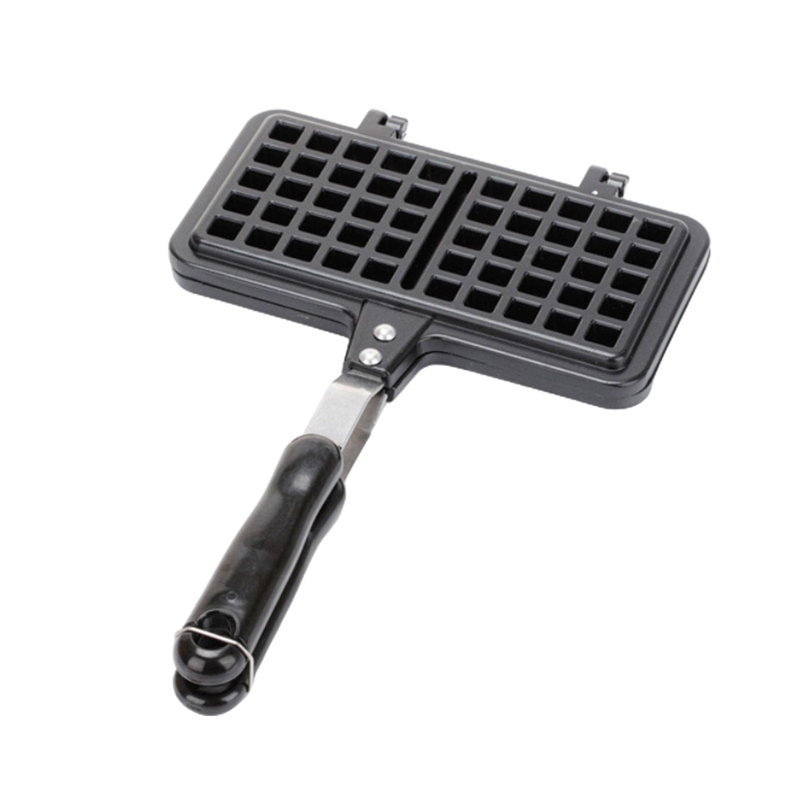 

Форма для вафель с антипригарным покрытием Портативная вафельница Двусторонняя форма для вафель с антипригарным покрытием Двусторонний противень для выпечки вафель Кухонный инструмент