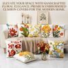 Boho 2D Flat Printed Floral Bird Cushion Cover Throw Pillow Case Sofa Bed Couch Living Room Aesthetic Home Decor