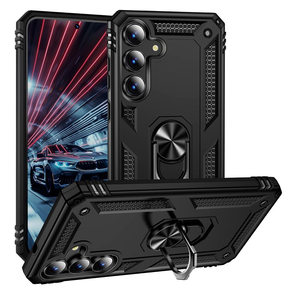 For Samsung Galaxy S25 FE Case PC+TPU Phone Cover with Kickstand