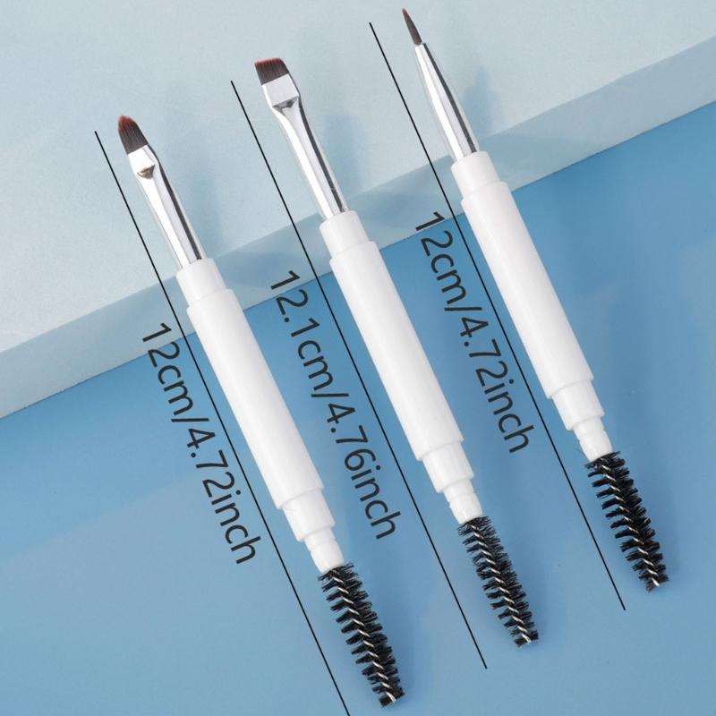 Eyebrow Brush with Soft Bristles for Natural Makeup Looks Double Ended Eyeliners Makeup Brush Lip Cosmetic Brushes