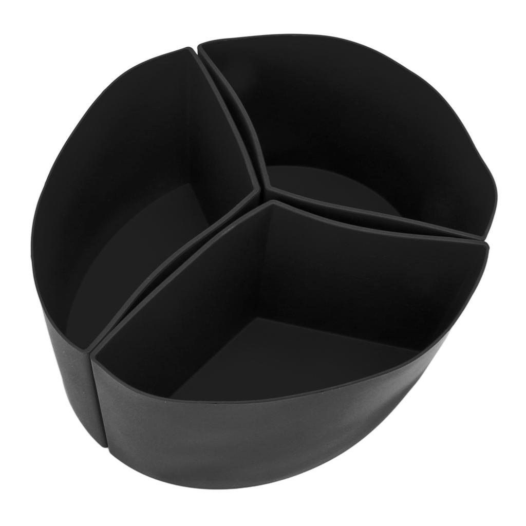 3 in 1 Silicone Slow Cooker Divider Liner Reusable Leakproof Dishwasher Safe Cooking Liner For 6 Quart Pot Black