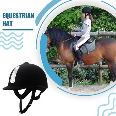 Lightweight Horse Riding Helmet With Breathable For Comfortable Riding Experience Black 54cm
