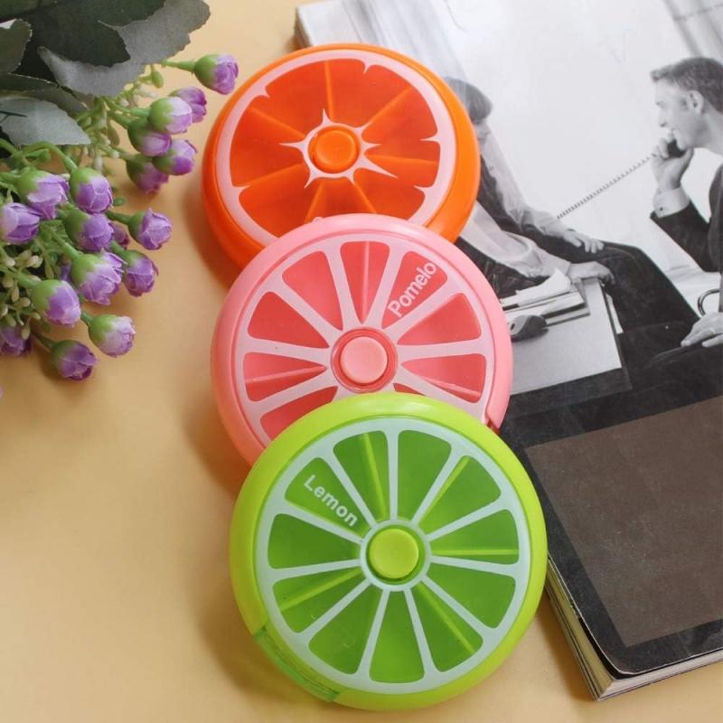 3/2/1Pc Mini Portable Travel Vitamin Pill Box Cases Container Organizer Storage Tablet 7 Days 7 Grids Pills Medicine Fish Oils