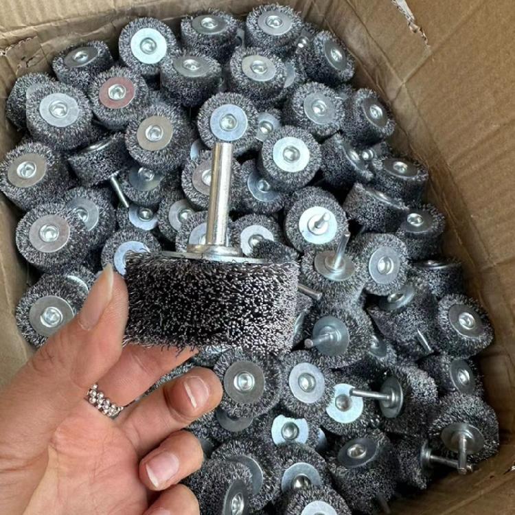 50mm Industrial Stainless Steel Wire Wheel 20mm Thick Paint Stripping Brush Tool for Metal Surfaces and DIY Projects