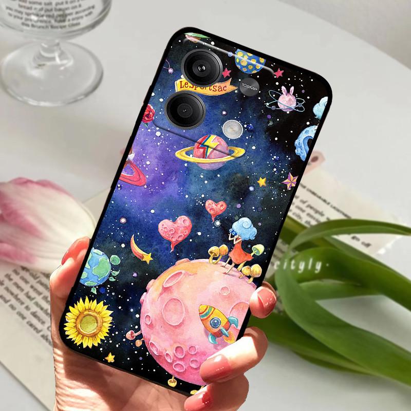 For Xiaomi Redmi Note 13 Case Cover Note13 Pro Back Cover Animals Soft TPU Silicone Coque for Xiomi Redmi Note 13 Pro 5G Fundas