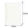 KOKUYO Soft Ring 80 Notebook, Clear, Sheets, Semi-B5, B-Ruled, Transparent, SU-SV508B-T