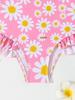 2026 European Girls' Printed One-Piece Swimsuit for Toddlers