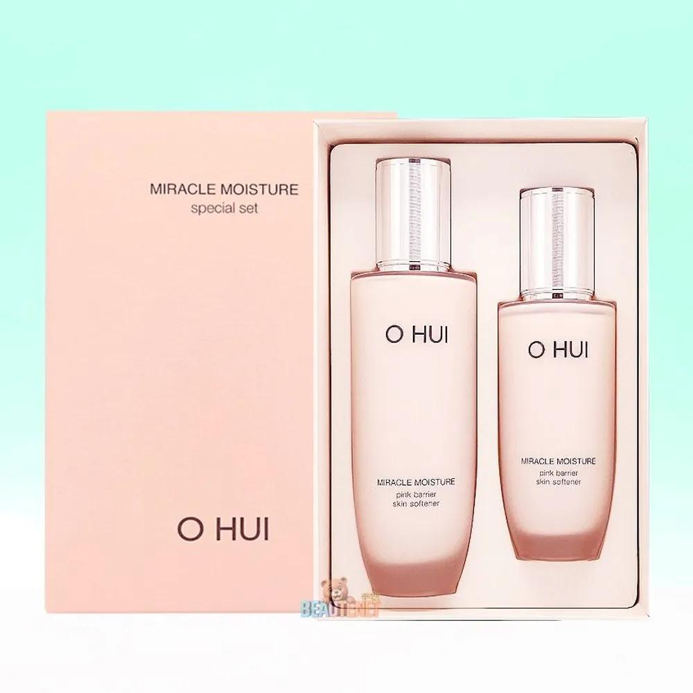 O HUI Miracle Moisture Pink Barrier Skin Softener 2-Piece Set