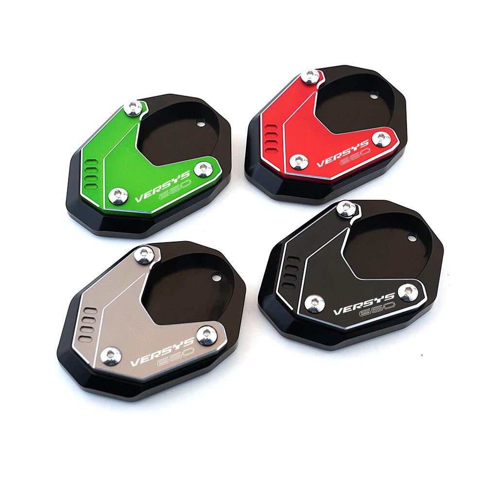 Side Stand Enlarge For KAWASAKI VERSYS650 VERSYS 650 2010-   2022 Motorcycle Accessories Kickstand Foot Enlarger