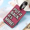 Novelty Strong Luggage Tag Silicone Letter Suitcase Name Address ID Tag Holiday
