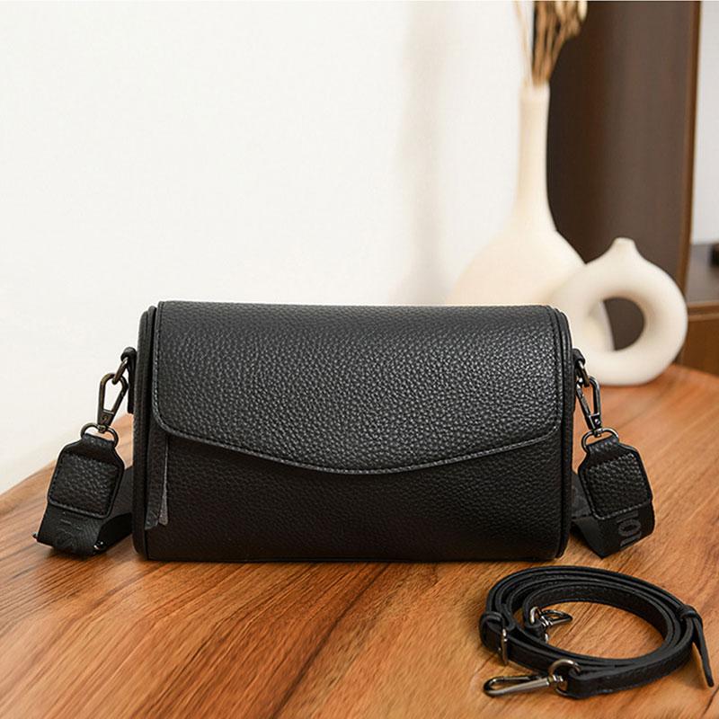 Genuine Leather Women's Bag 2026 New High Quality Luxury Square Women Shoulder Bags Minimalist Cowhide Female Crossbody Bag