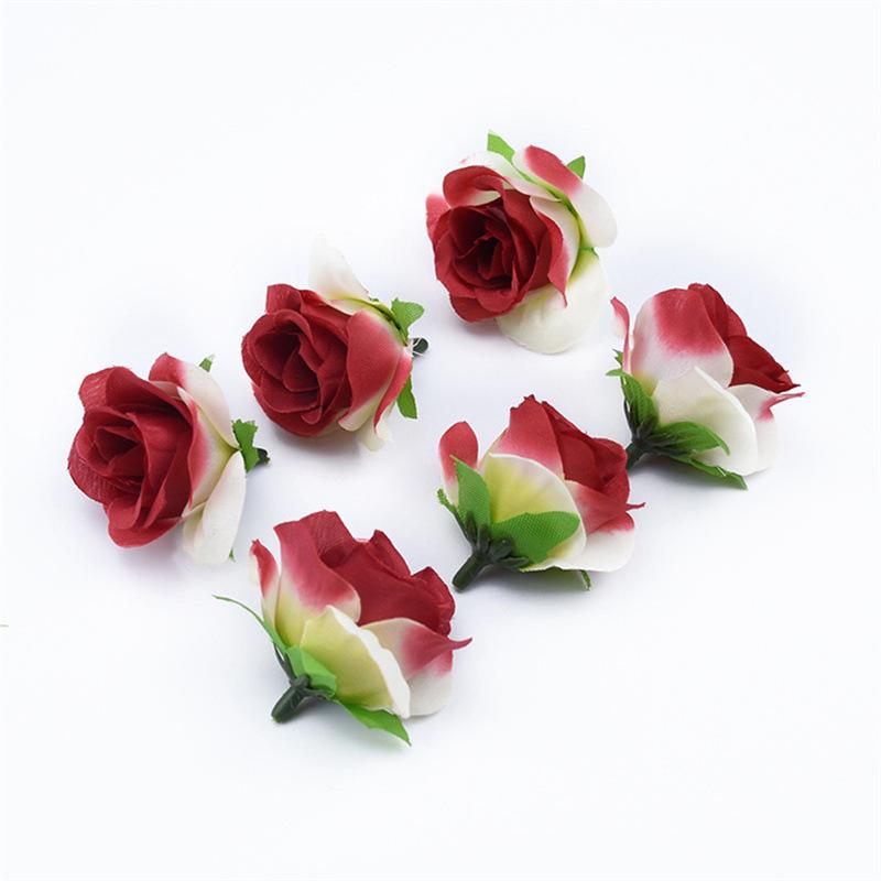 Capete de flori de trandafir din mătase artificială pentru decorațiuni DIY pentru casă, nuntă și sărbători