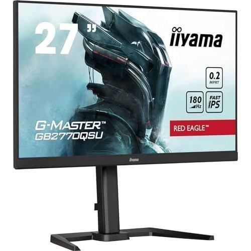 Ecran PC - IIYAMA - GB2770QSU-B6 - 27" IPS 2560 x 1440 - 0,2ms - 180Hz - HDMI DP - Noir