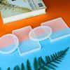 Molde Retangular Quadrado Oval Redondo de Resina Molde de Silicone Epóxi Cristal Joia DIY Pingente Bandeja de Armazenamento Fundição DIY melhor venda