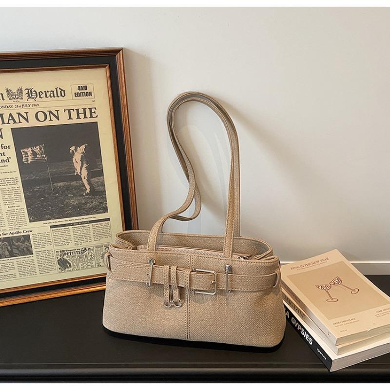 Fashionable Casual Commuting Shoulder Bag for Women, High-end and Niche Handbag, Underarm Single Shoulder Bag