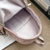 Große Kapazität Schultasche Damen Unifarbener Rucksack Reise Leichter Rucksack