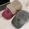American retro washed old ripped baseball cap women's spring and summer versatile big head circumference sun protection sunshade cap