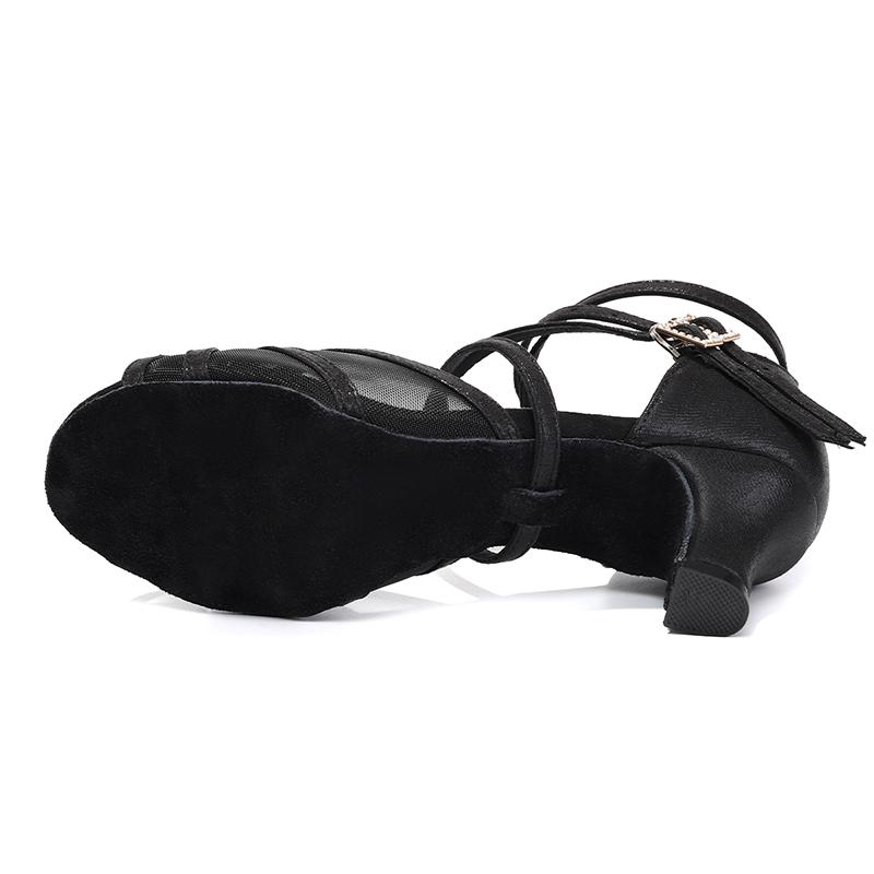 Síťované boty na latinskoamerické tance pro dospělé ženy profesionální střední podpatek moderní společenské taneční boty tango salsa na podpatku 5 cm