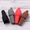 Pack of 8 Double Seal Silicone Wine Bottle Stoppers Feature Easy Pull Handle Wine Corks for Secure Preservations