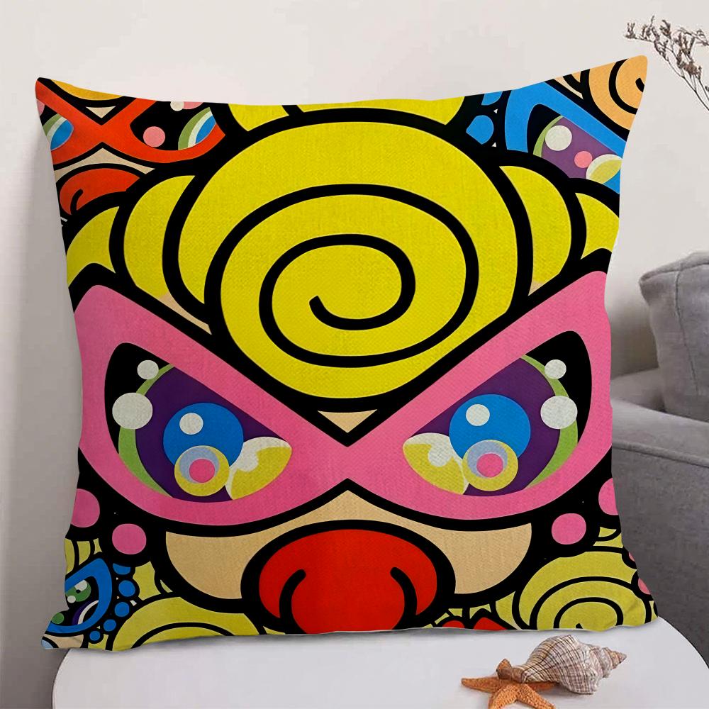 Fashion HHysteric MMini Cushion Cover Natural Linen Organic Fabric DoubleSided Printing Sofa Home Decor Gift Pillow Case