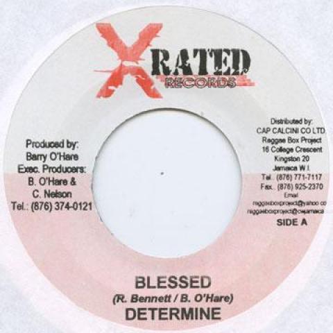 7inch Record DETERMINE - Blessed X Rated Record  2004 Jamaica Reggae, Ska & Dub