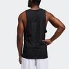 adidas Heat.Rdy Warrior Training Logo Sports Breathable Running Vest Black Men's GT8269