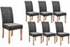 Chair Covers 6pcs Velour Velour Universal Elastic Graphite