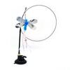 Plastic Sucker Wire Cat Teaser Stick With Suction Cup Cat Playing Teaser Wand Toy  Relieve Boredom