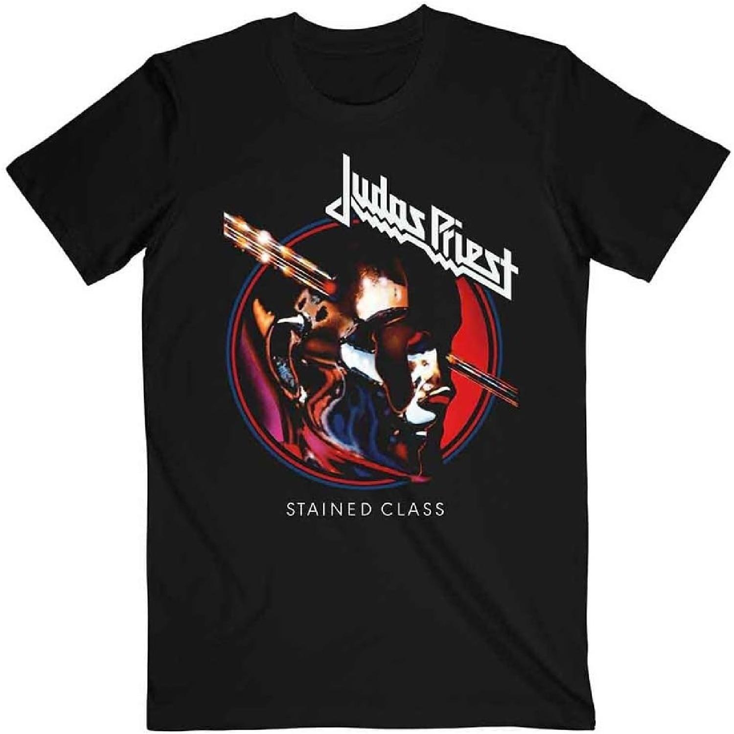 Judas Priest Stained Class Альбом Круг Официальная Футболка Мужская Унисекс (большой) черный XXXXXL чёрный