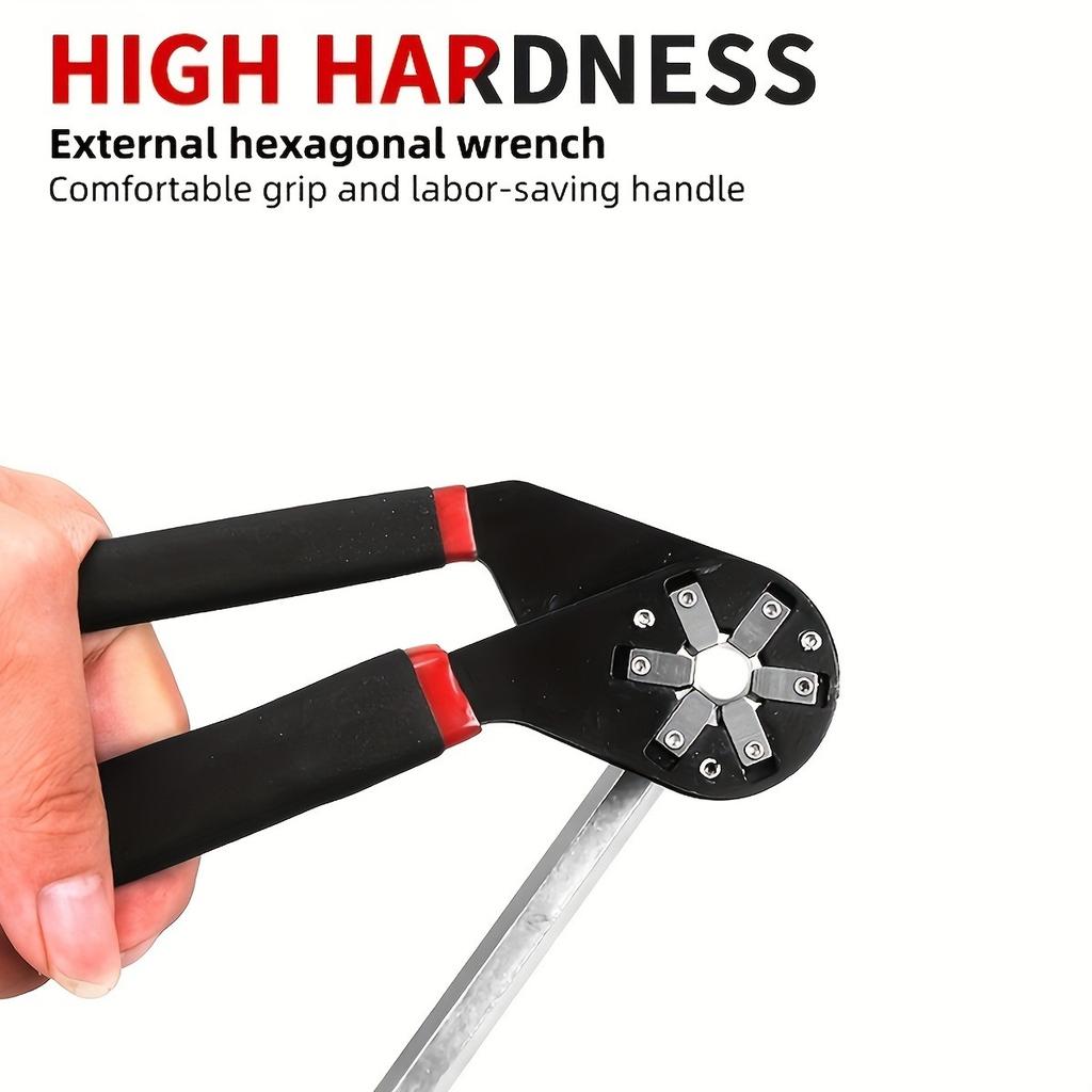 6 In / 8 In Multifunctional Adjustable Universal Wrench with Chrome Craftsman Wrench Grip Multifunctional Repair Hand Tool