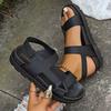 Neue Sommer Römische Lässige und Bequeme Dicke Sohle Strandschuhe für Damen Outsiders, Weiche Sohle Sandalen und Modische Sandalen