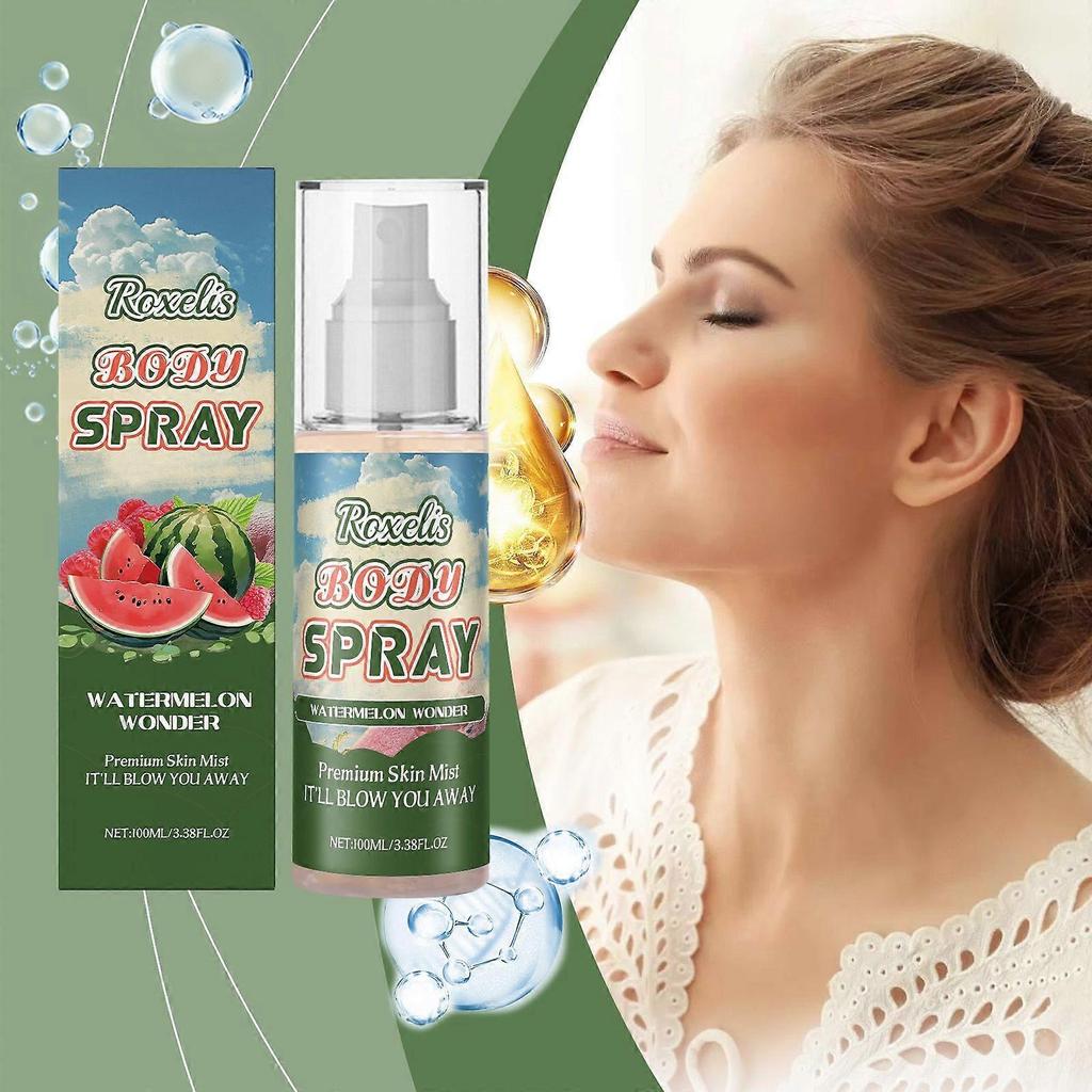 Roxelis Body Fragrance Spray For Women - Watermelon Fruity Scent, Soft, Elegant, Long-Lasting Spray