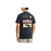 Columbia Letter Logo Print Round Neck Outdoor Sports Casual Short Sleeve T-Shirt Men T-Shirts Black AE5592-014