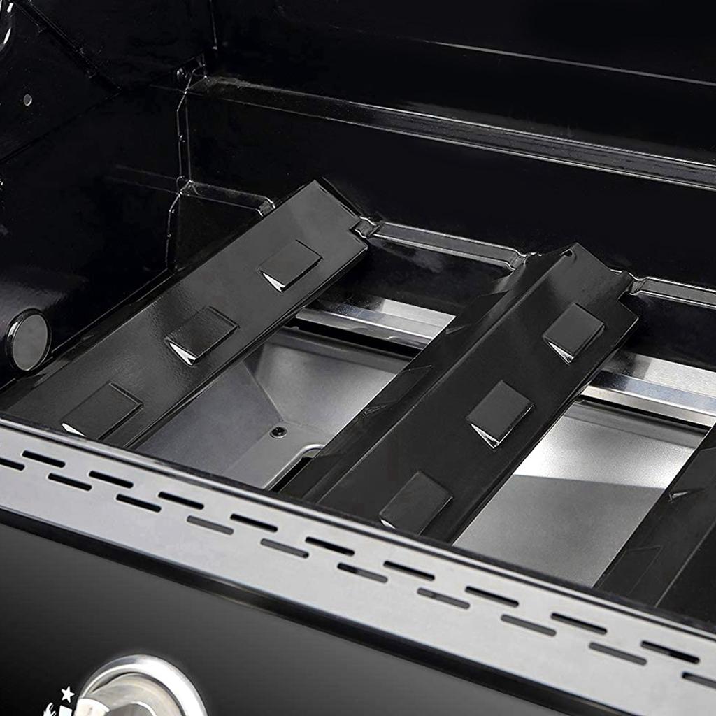 4pcs Grill Heat Tents Enamel and Iron Heat Plate Shield Fit for Charbroil Grill Replacement Parts