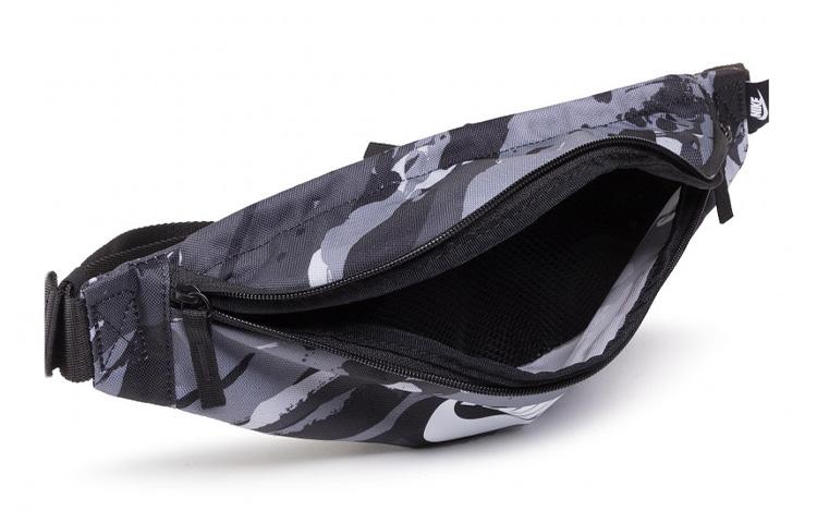 Nike Heritage Athleisure Polyester Sling Bag, Crossbody Bag, Fanny Pack Regular Unisex Gray Camouflage CU9276-010