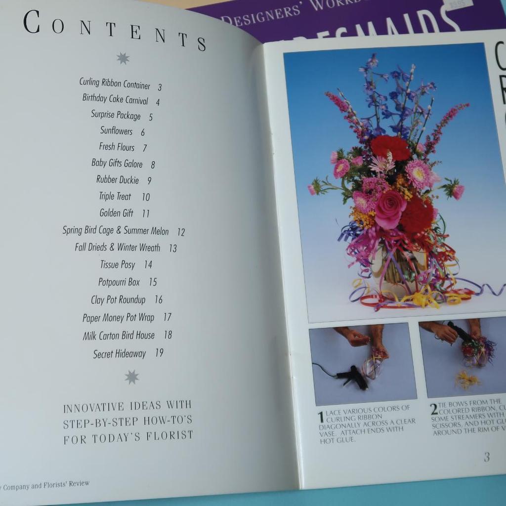 [USED] Sale! Set of 6 "Flower Arrangement Workbook" books - Dried Flowers