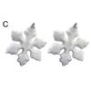 1 Set Christmas Snowflake Foam White Color Increase Atmosphere Xmas Tree Hanging Pendant Home Office Decor for Gift