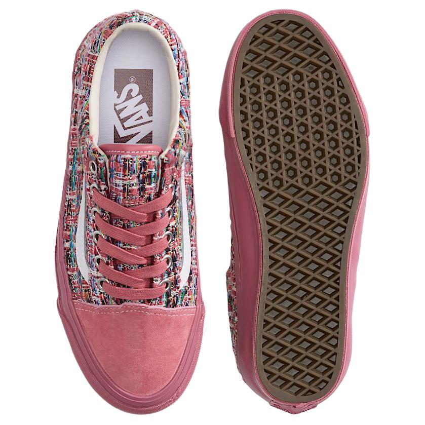 Vans Old Skool Všestranné Pohodlné Nízké Skateboardové Boty Unisex Teniska Růžová VN000D9VZRY1