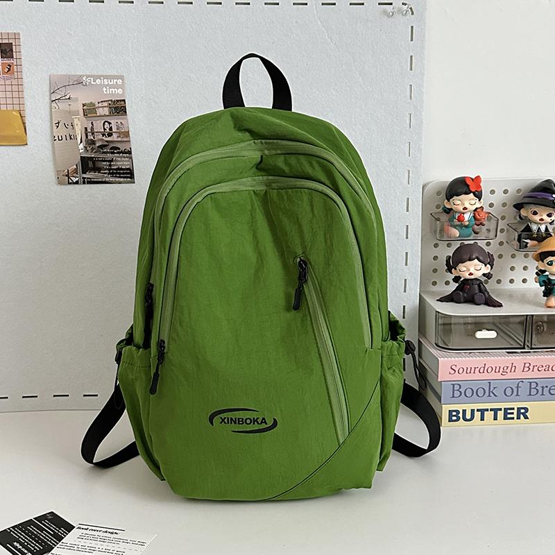 Large Capacity Backpack Men's Letter Print Schoolbag Women's Backpack