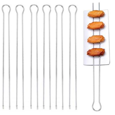 6 sztuk/zestaw BBQ Kabob szpikulec w kształcie litery U wielokrotnego użytku Food Grade stek ze stali nierdzewnej kurczak skrzydełko mięso warzywa grillowanie szpikulec do grilla