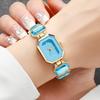 Mode Rechteck Zifferblatt Damenuhr Elegant Damen Quarz Armbanduhren Mädchen Uhr Reloj Hombre