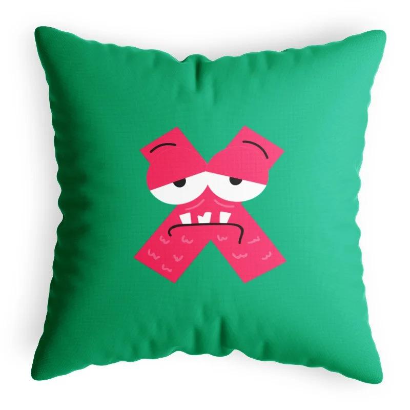 Cartoon Funny Animal Letter Pillowcase Home Decoration Children's Room Game Pillowcase Living Room Sofa Cushion Cover