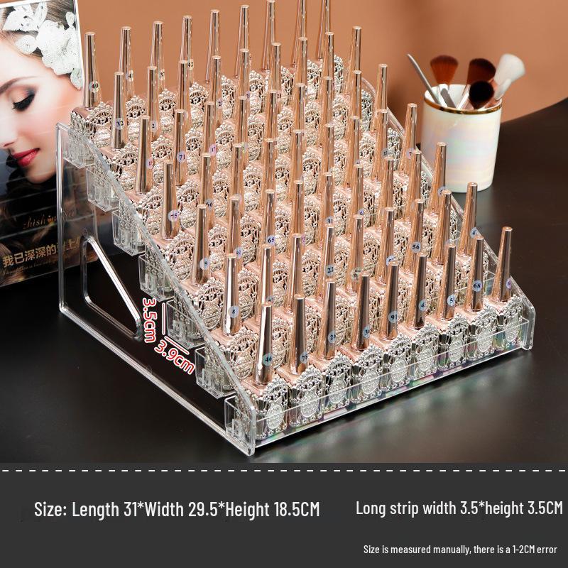 Multi-layer Transparent Cosmetic Organizer for Eyeshadow, Powder, Lipstick, Perfume, and Nail Polish