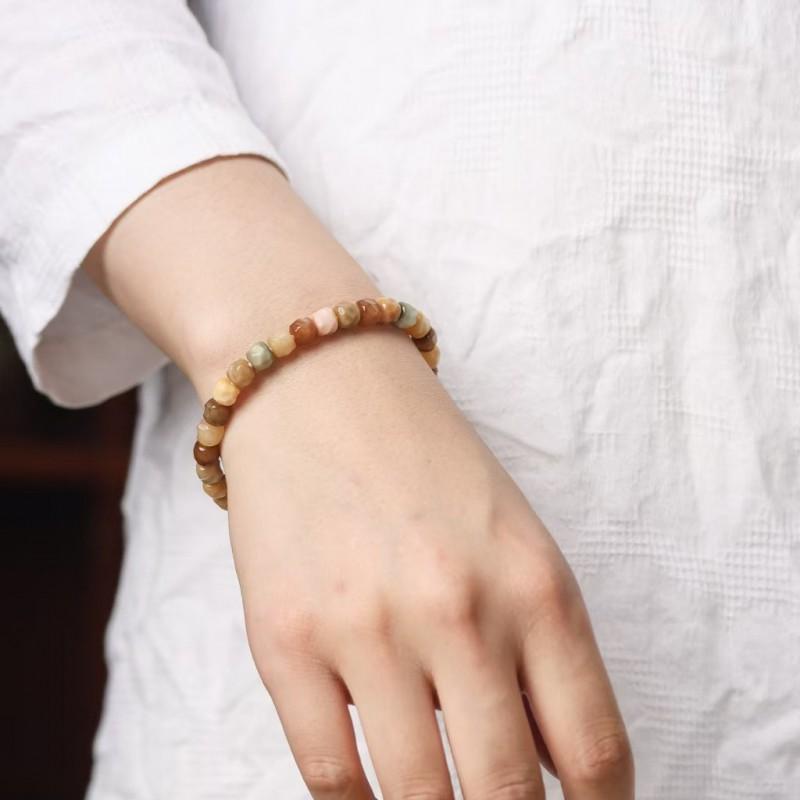 New Chinese Style Dragon Spine Bodhi Beaded Bracelet Single Multi-Layer Handmade DIY Jewelry