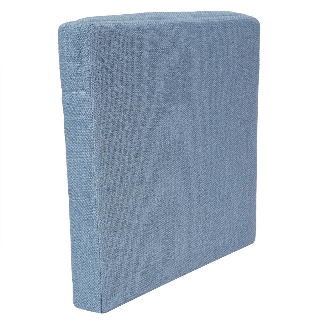 Haushalt Quadratisch Weich Yoga Bodenkissen Abnehmbar Waschbar Meditationsmatte Kissen Blau 40 x 40 x