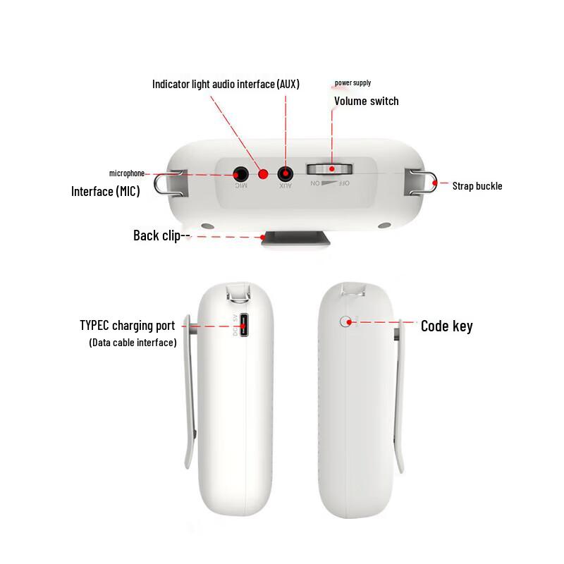 NORWII Portable Voice Amplifier with Headset Microphone