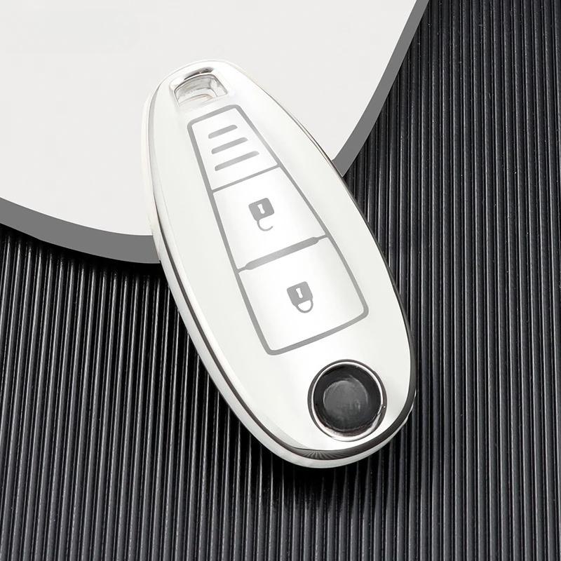 TPU Car Remote Key Case Shell Cover Fob for Suzuki Vitara Swift Ignis Kizashi SX4 Baleno Ertiga Samurai S-Cross Accessories
